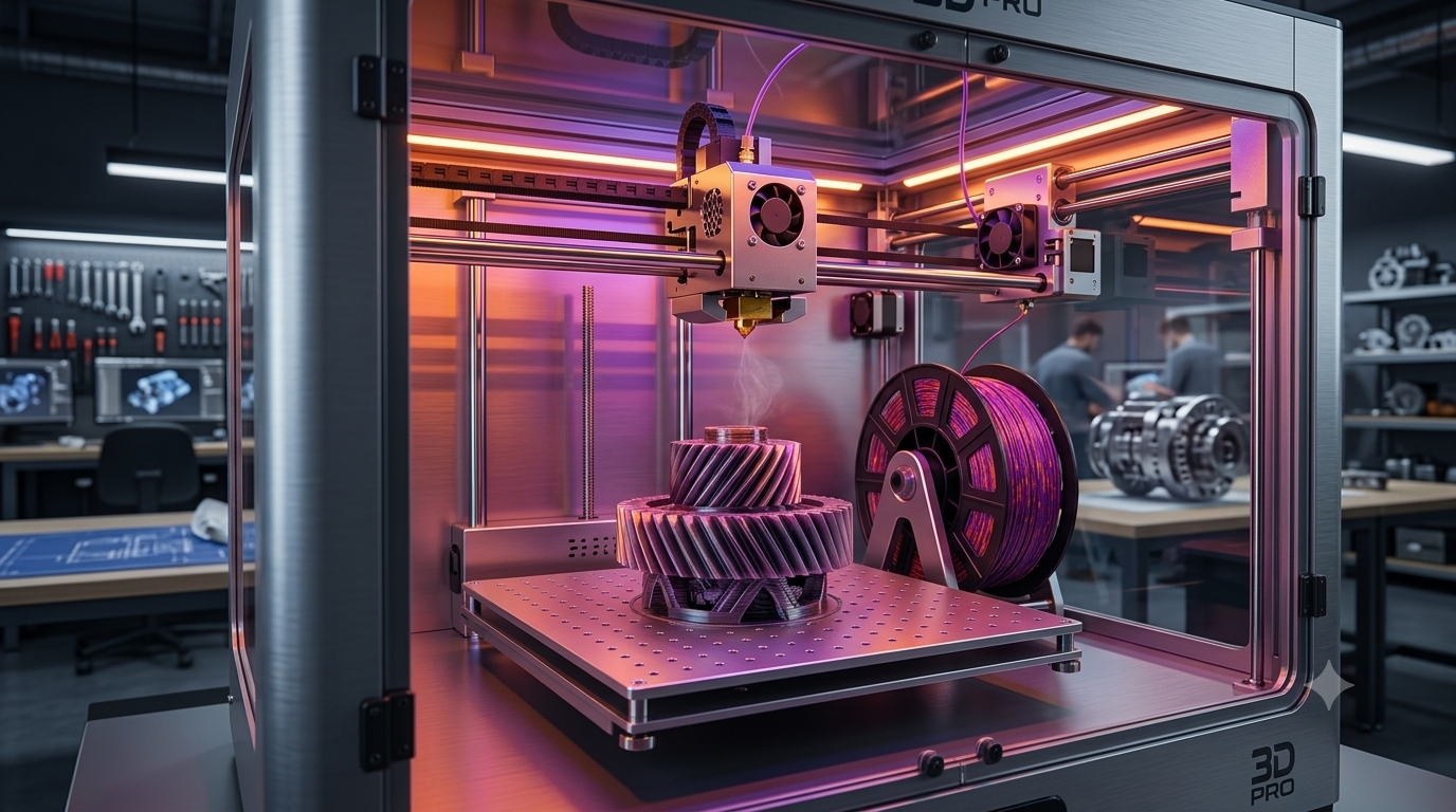 Процесс 3D печати детали на заказ в студии 3D-NAZAKAZ.RU Барнаул